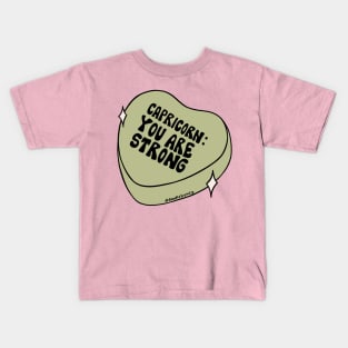 Capricorn Conversation Heart Kids T-Shirt